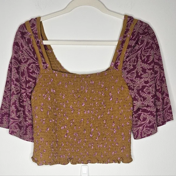 Free People Marigold Combo Top NWT - Picture 7 of 7